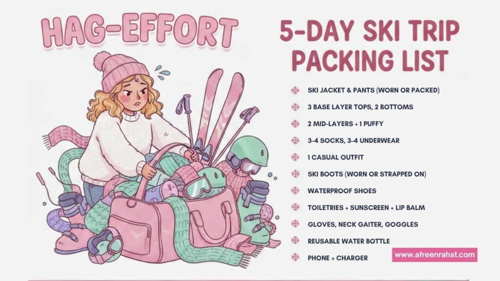 5-Day Ski Trip Packing List: Fit Everything in One Duffel