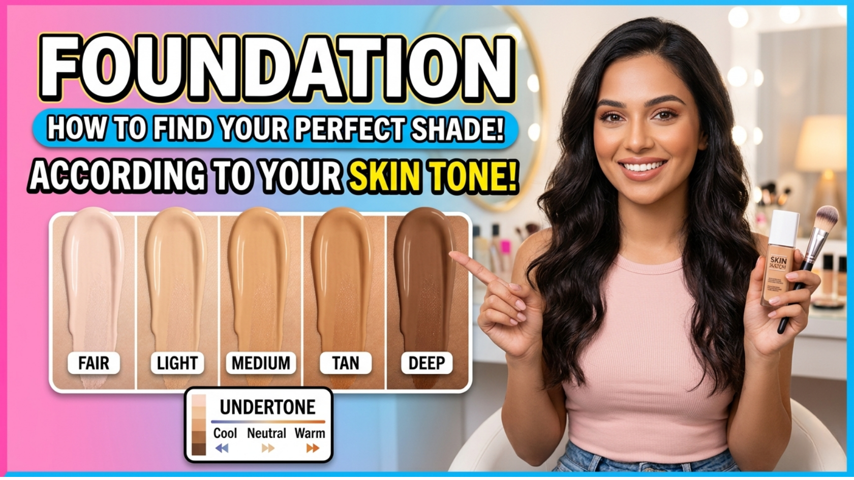 "Discover how to find the best foundation shade for your skin tone in 2026. Learn simple undertone tests, correct swatching techniques, and pro tips to avoid orange, ashy, or cakey makeup for a flawless match every time."