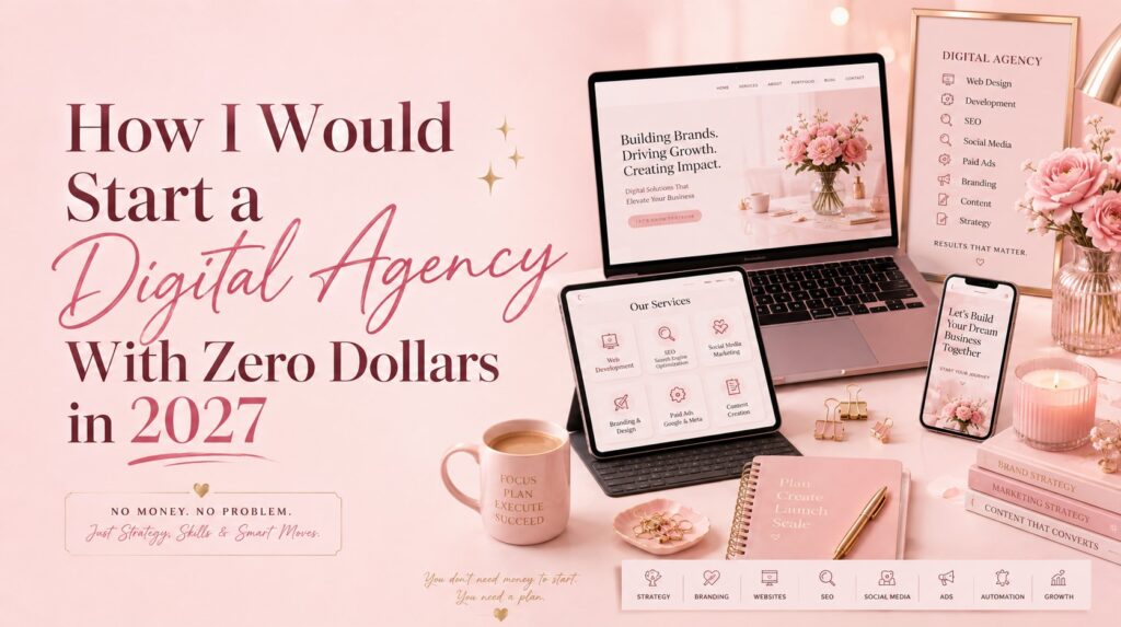 How I Would Start a Digital Agency With Zero Dollars in 2027