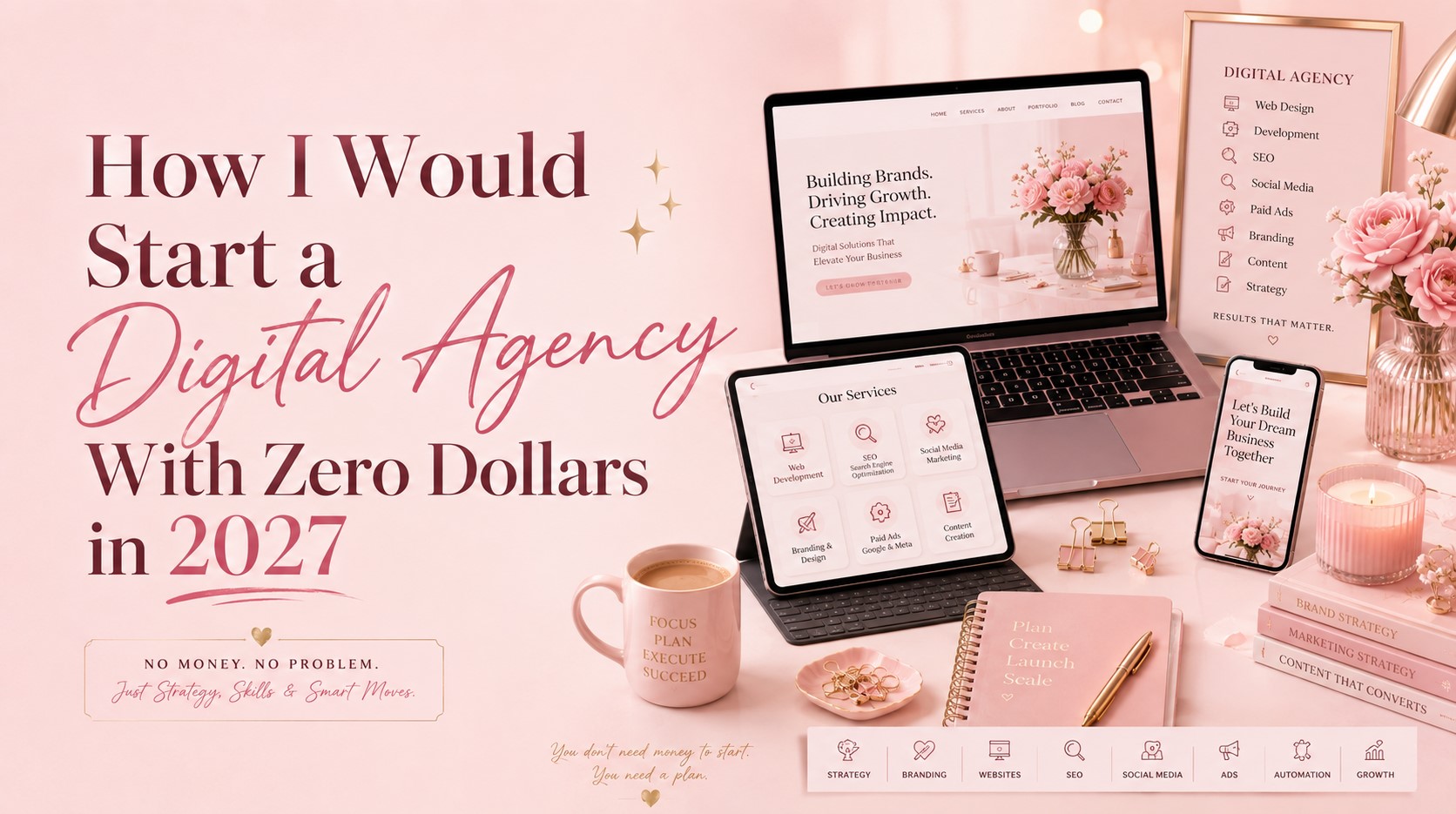 How I Would Start a Digital Agency With Zero Dollars in 2027