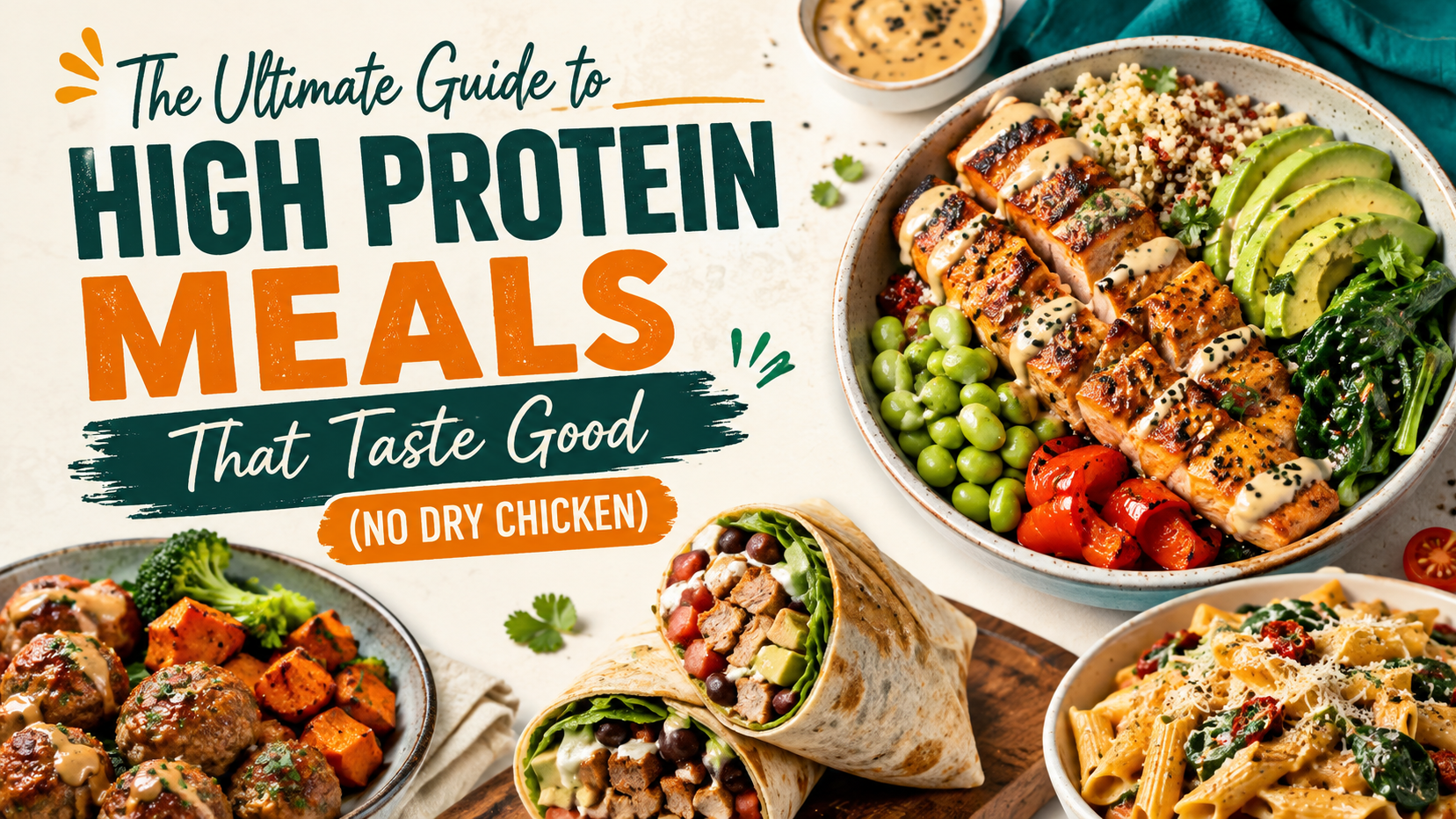 High Protein Meals That Taste Good (No More Dry Chicken)